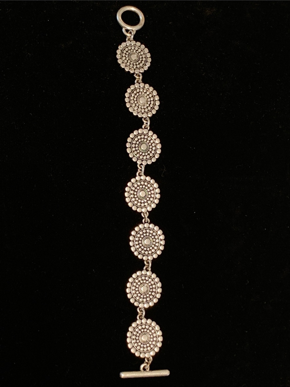 Lucky Brand Floral Bracelet Silver